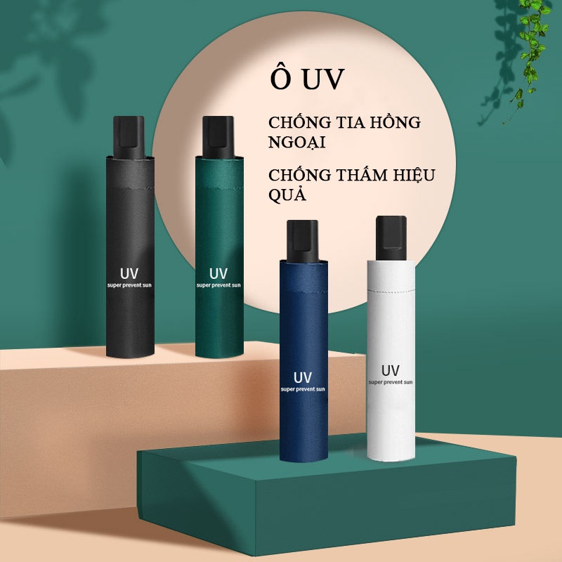 Ô UV che nắng che mưa chống tia UV, chống tia hồng ngoại loại 1 hàng 2 lớp dày dặn, chống thấm tốt