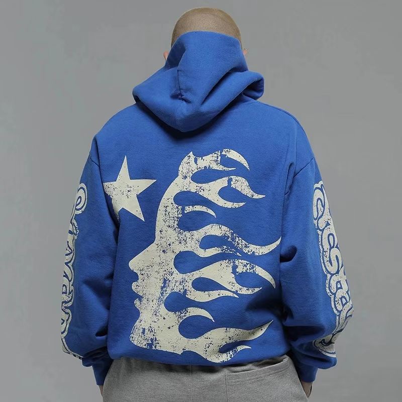 Áo Hoodie Dáng Rộng Phong Cách Hip Hop Đường Phố Cá Tính Cho Nam