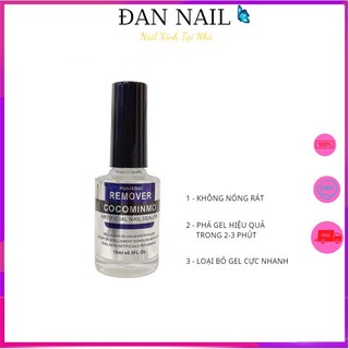 Nước phá sơn gel lạnh Coco, gel phá móng 15ml