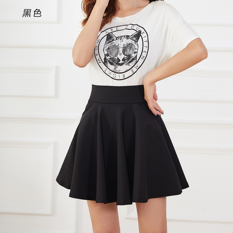 Chân váy xòe ngắn nữ thời trang, tôn dáng