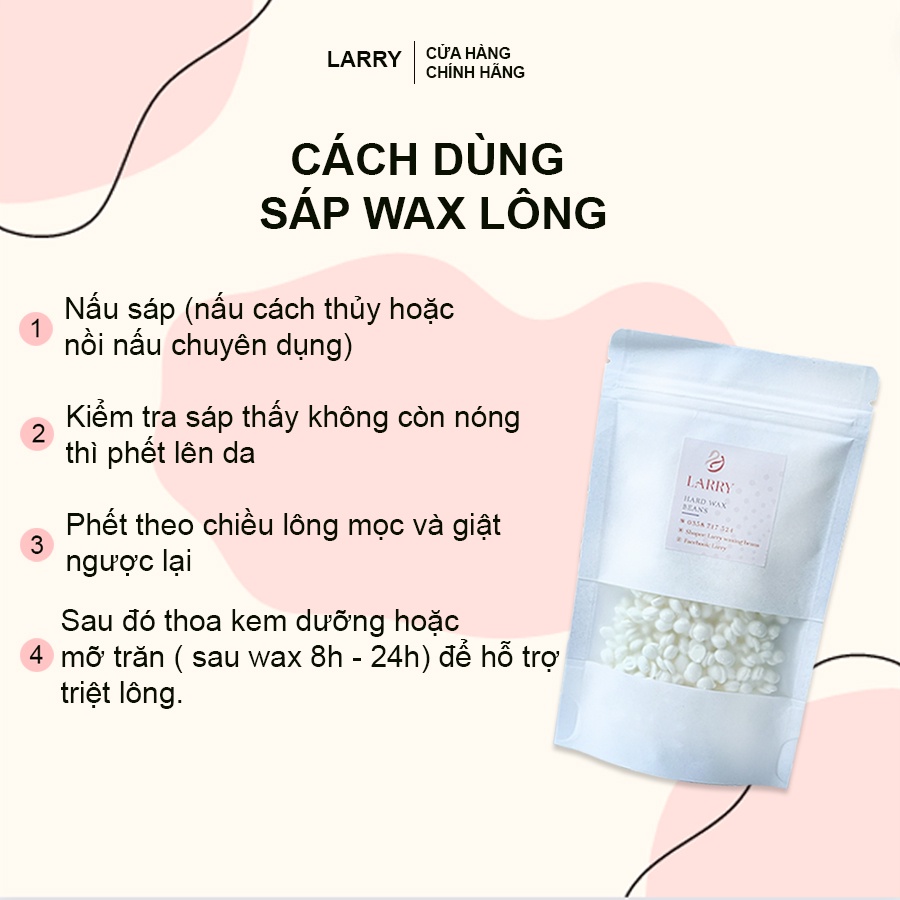 Sáp dừa wax lông nách, tay, chân, bikini, ria mép Wax Beans Cao Cấp Coconut 100g