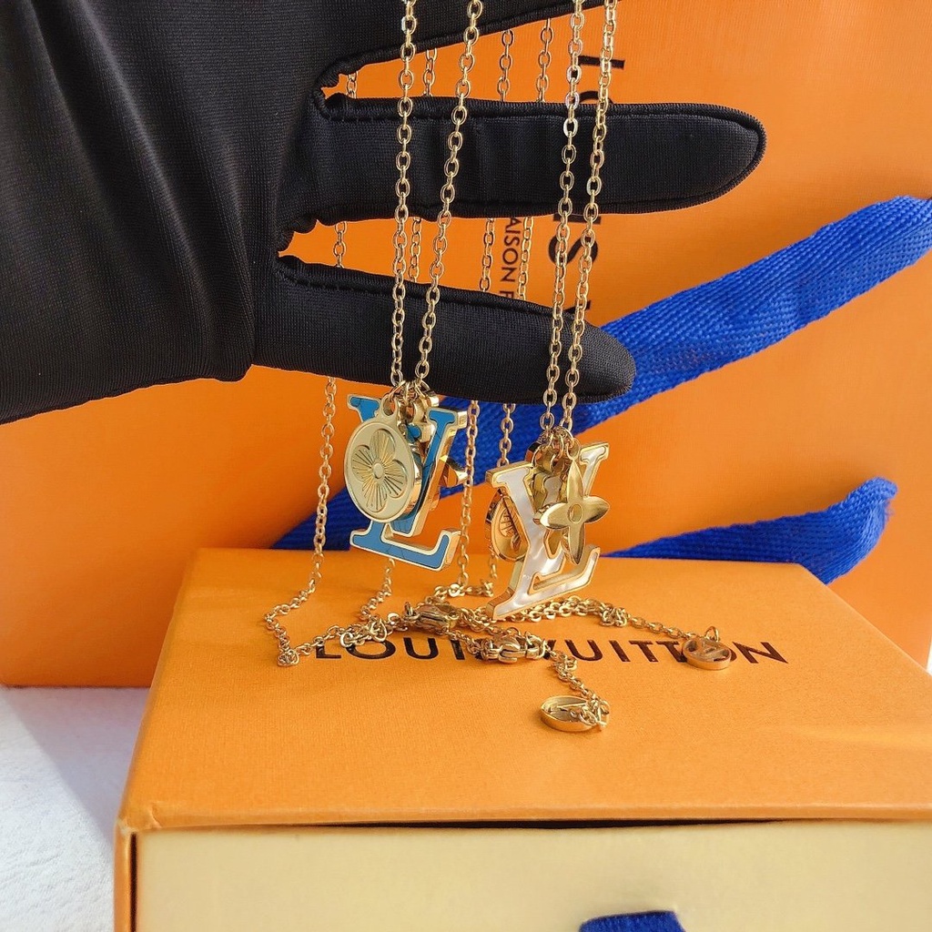Vòng cổ Louis Vuitton Lv Thiết Kế Đơn Giản Sang Trọng Cho Nam Và Nữ