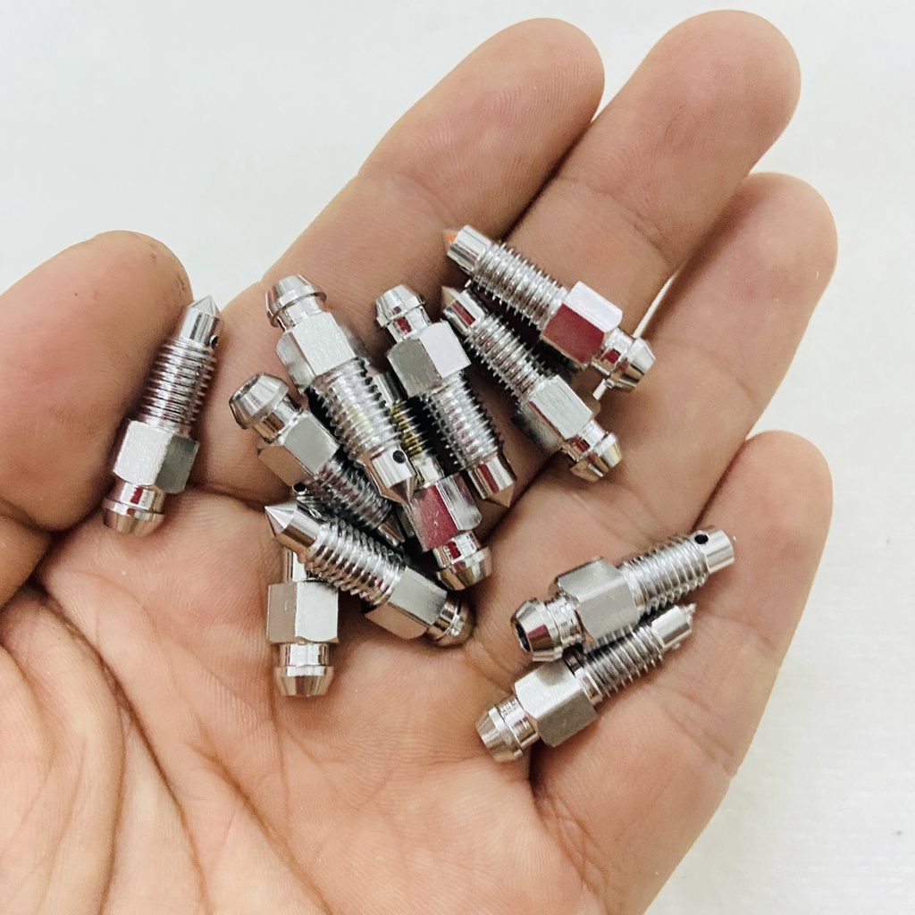 Ốc xả gió inox 304 siêu sáng 7 li - 8 li thông dụng cho Yamaha - honda