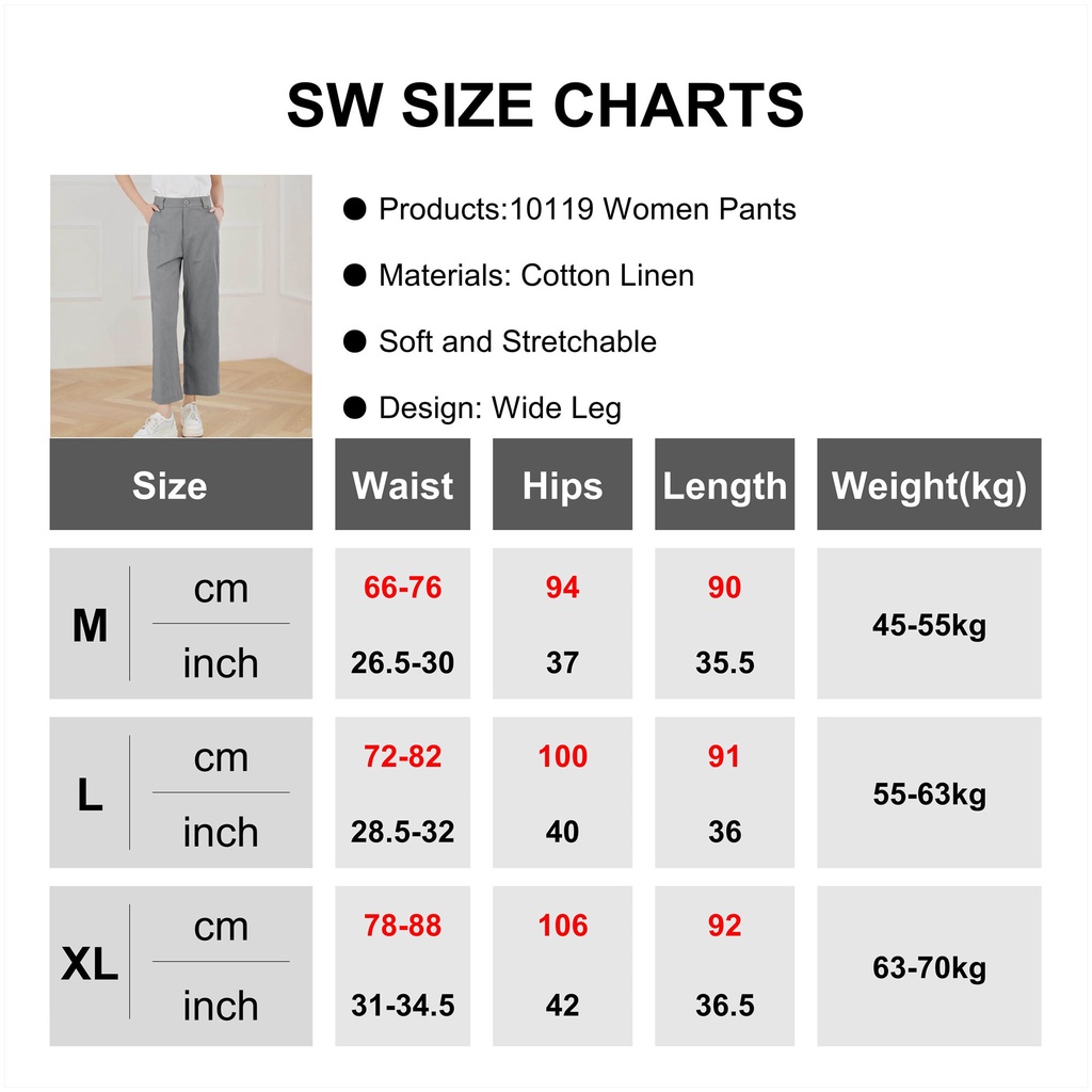 Eyouth 10119 Quần Dài Vải Lanh cotton Lưng Cao Thời Trang Cho Nữ