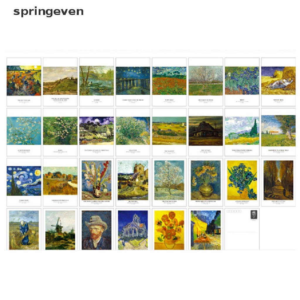 Set 30 Tấm Bưu Thiếp Van Gogh Cổ Điển