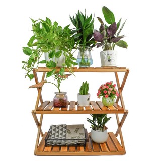 Kệ gỗ đa năng gấp gọn nhiều tầng dã ngoại picnic, đựng đồ để giày dép, kệ du lịch tiện lợi