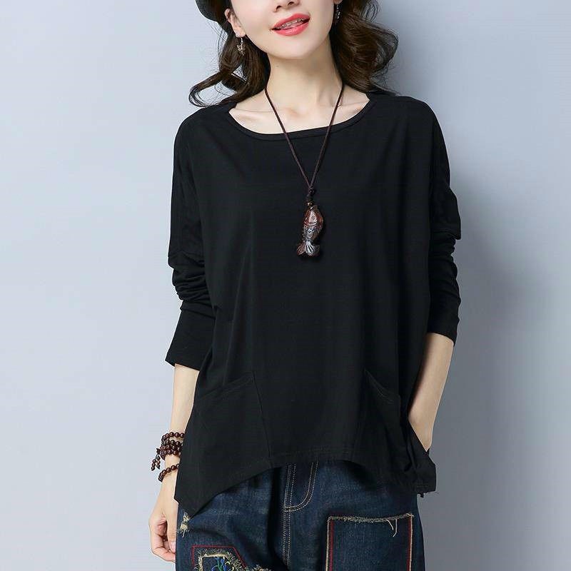 NRVP Áo Thun Nữ Oversized Dài Tay Dáng Rộng