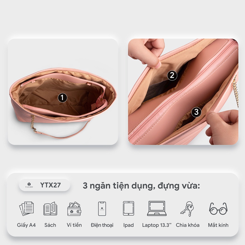 Túi xách nữ công sở cách điệu YUUMY Seasand YTX27