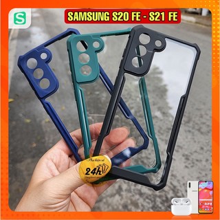Ốp lưng samsung s21 fe - s20 fe lưng trong suốt viền màu chống sốc, chống va đập s20 fe s21 fe