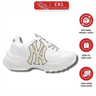 Giày thể thao nam nữ M.LB NY vàng, Giày Sneaker độn đế tăng chiều cao hàng đẹp fullbox bill