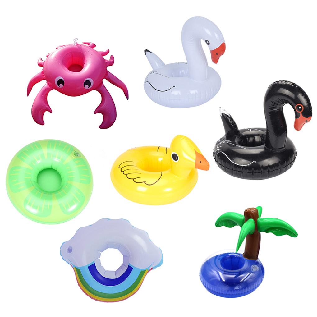 Set 7 Tấm Lót Cốc Nước Bằng PVC Họa Tiết Hoạt Hình Dễ Thương Tiện Dụng