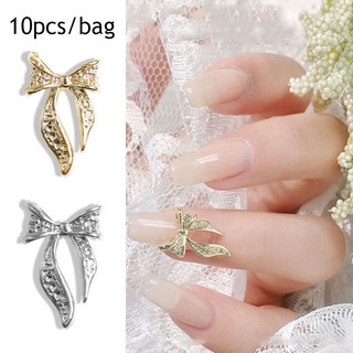 Bộ 10 HạT ĐíNh Trang Trí MóNg HìNh Nơ 3D