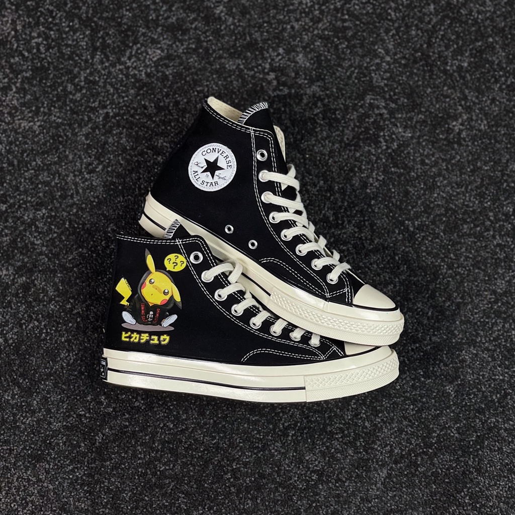 Giày Thể Thao canvas Converse Chuck 1970S 1755 Phiên Bản Giới Hạn Họa Tiết Pokemon x Converse Chuck 1970S