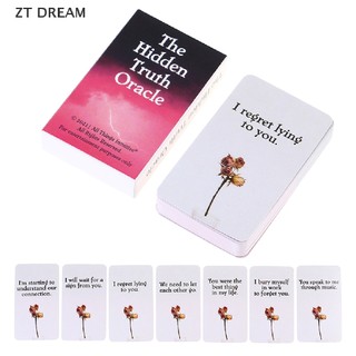 ZTD The Hidden Truth Oracle Cards Tarot Card Party Prophecy Divination Board Game 07
