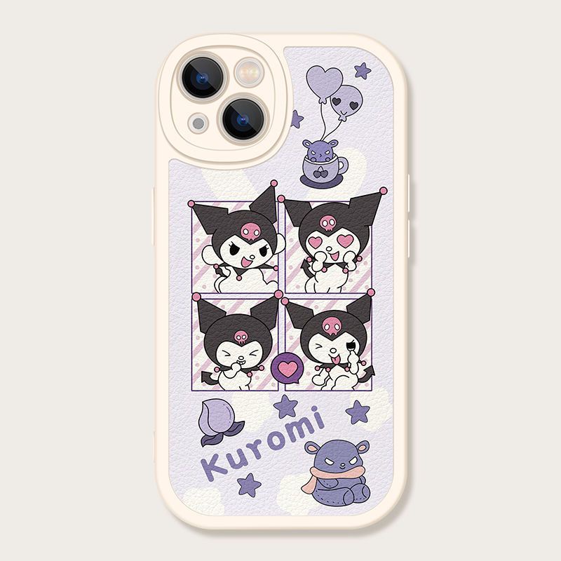 Ốp Điện Thoại Silicon Mềm Chống Sốc Hình kuromi Melody HELLO KITTY Cho IPhone 14 12 PRO 12 mini 11 13 PRO Max Xs Max XR 6 7 8 Plus