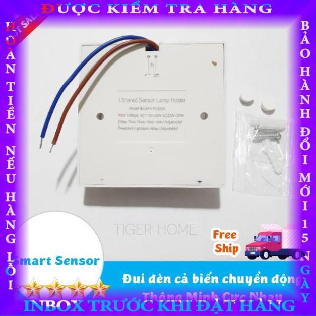 Đui đèn cảm ứng chuyển động hồng ngoại E27 Nhạy gấp 2 lần Dành Cho Việt Nam model 2021 Loại Xịn dangvan