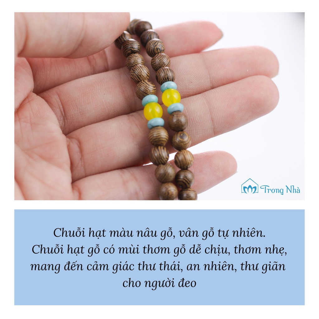 Chuỗi tràng hạt muồng 6li, chuỗi tràng hạt phong thủy - Bình an, May mắn - Trong Nhà