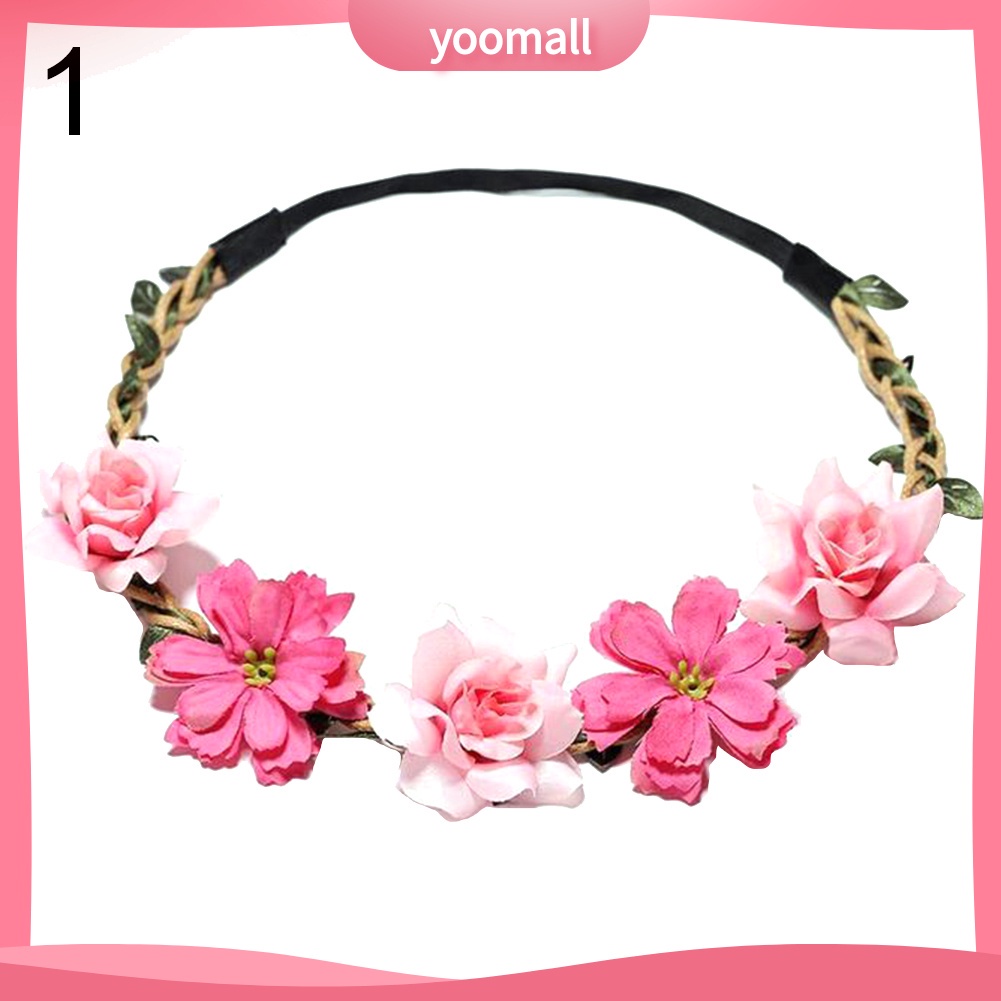 Vòng Hoa Nhân Tạo Đội Đầu Thời Trang Dành Cho Cô Dâu