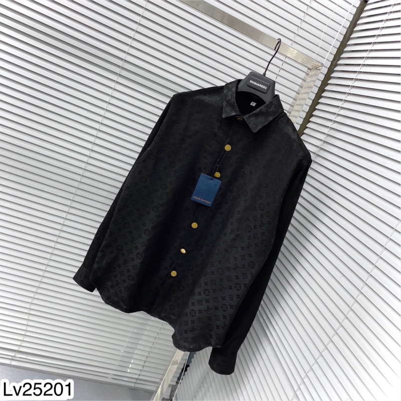 Áo Sơ Mi Nam Cúc Đồng LV Chất Bò Đủ Màu-Sơ Mi Nam Cao Cấp Hàng SPF