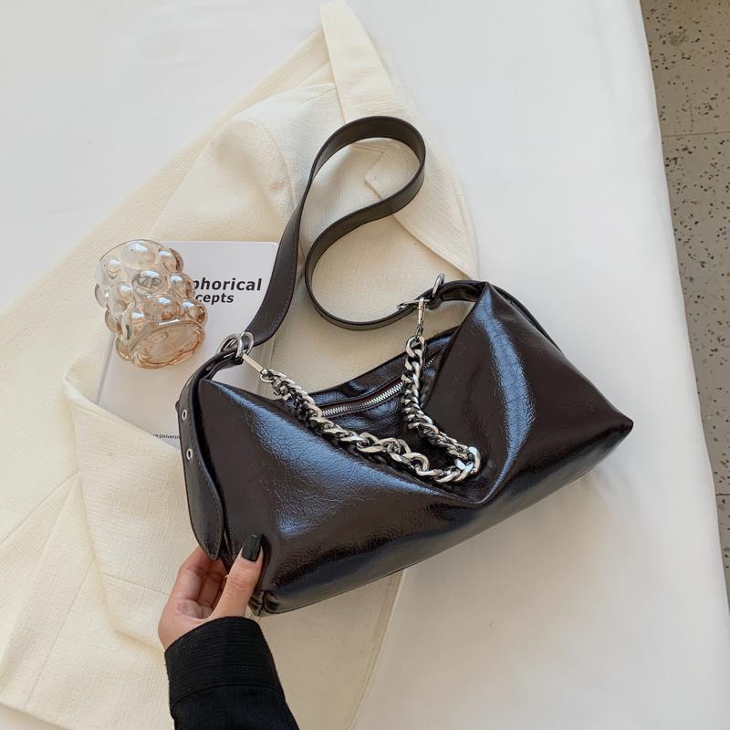 Túi Đeo Chéo Bằng Da Mềm Có Khóa Kéo Phong Cách vintage Dành Cho Nữ