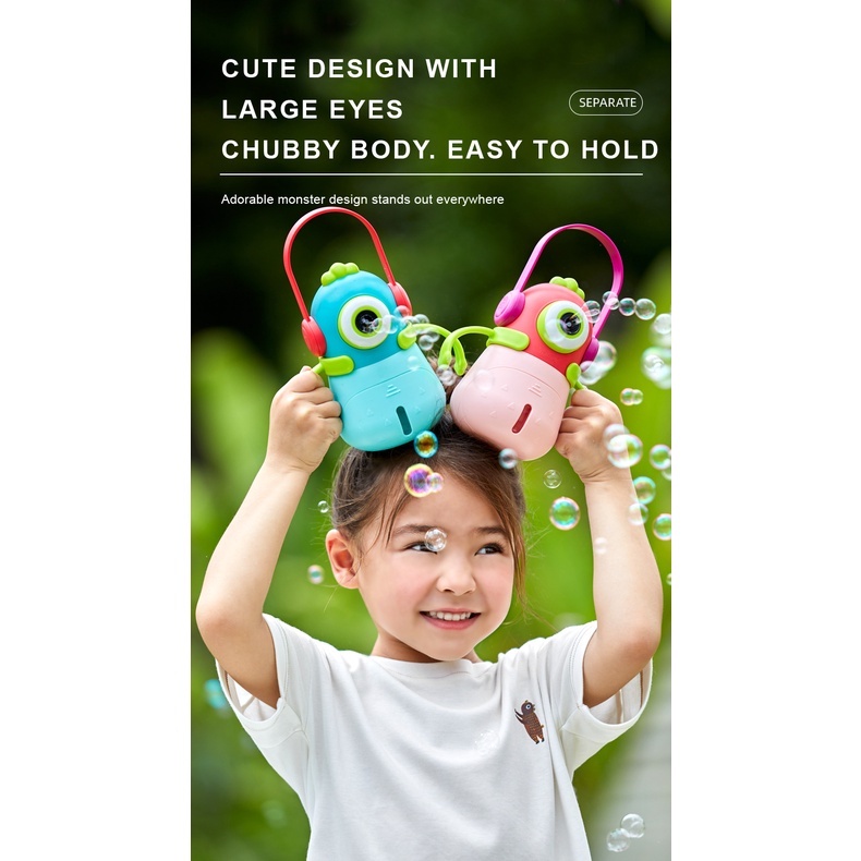 Đồ Chơi Máy Bắn Bong Bóng Xà Phòng  Monster Bubbles Mideer Kèm Nước Bong Bóng Xà Phòng Có Thể Phát Nhạc - CleverKids
