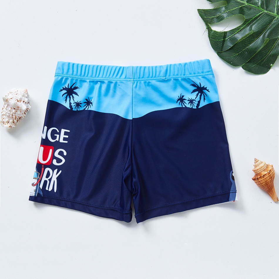 Quần Bơi In Hình Cá Mập Hoạt Hình Cho Bé Trai 3-12 Tuổi