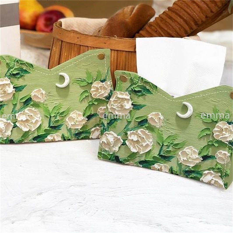 Hộp Đựng Khăn Giấy Bằng Da Pu Cao Cấp Để Bàn Tiện Dụng