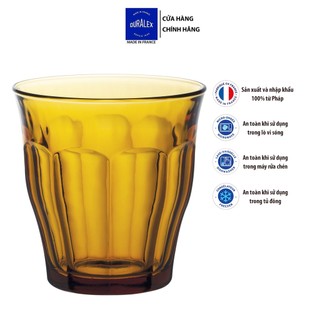 Bộ 6 ly D1027D Duralex - Picardie vàng Amber 250ml Thủy tinh cường lực cao cấp Pháp