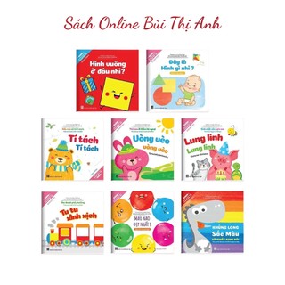 Sách - Full set bộ 8 cuốn Ehon - Điều kỳ diệu của hình khối + Điều kỳ diệu của âm thanh + Điều kỳ diệu của màu sắc