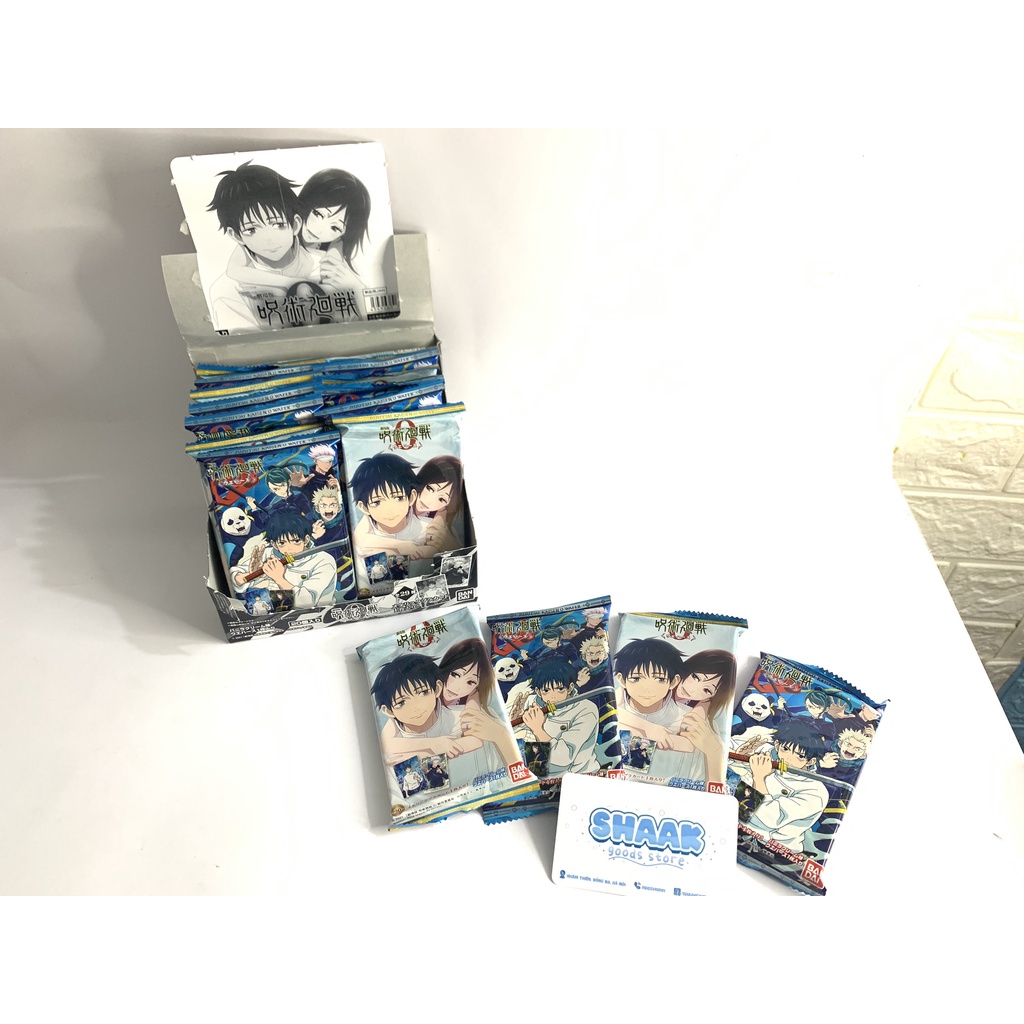 Pack nhân phẩm thẻ Jujutsu Kaisen - Chú thuật hồi chiến kèm bánh xốp vol.0