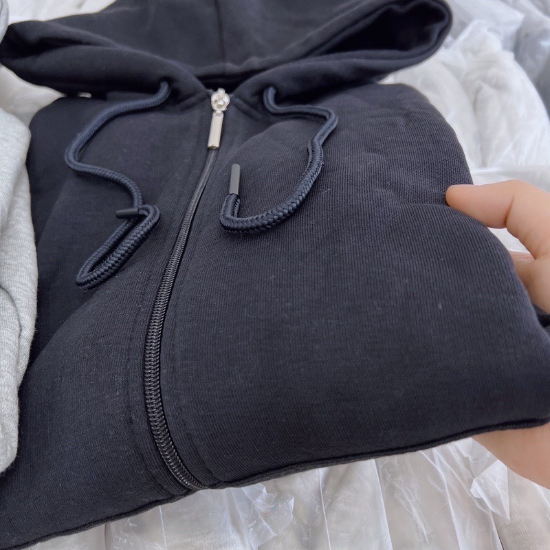Áo hoodie khóa zip unisex - hoodie dây kéo form rộng nhiều màu M L XL 2XL 40kg - 85k