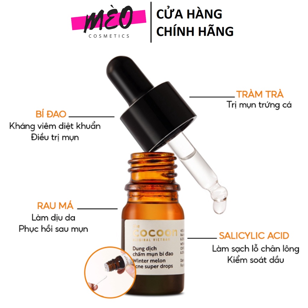 Dung dịch chấm mụn bí đao Cocoon 5ml