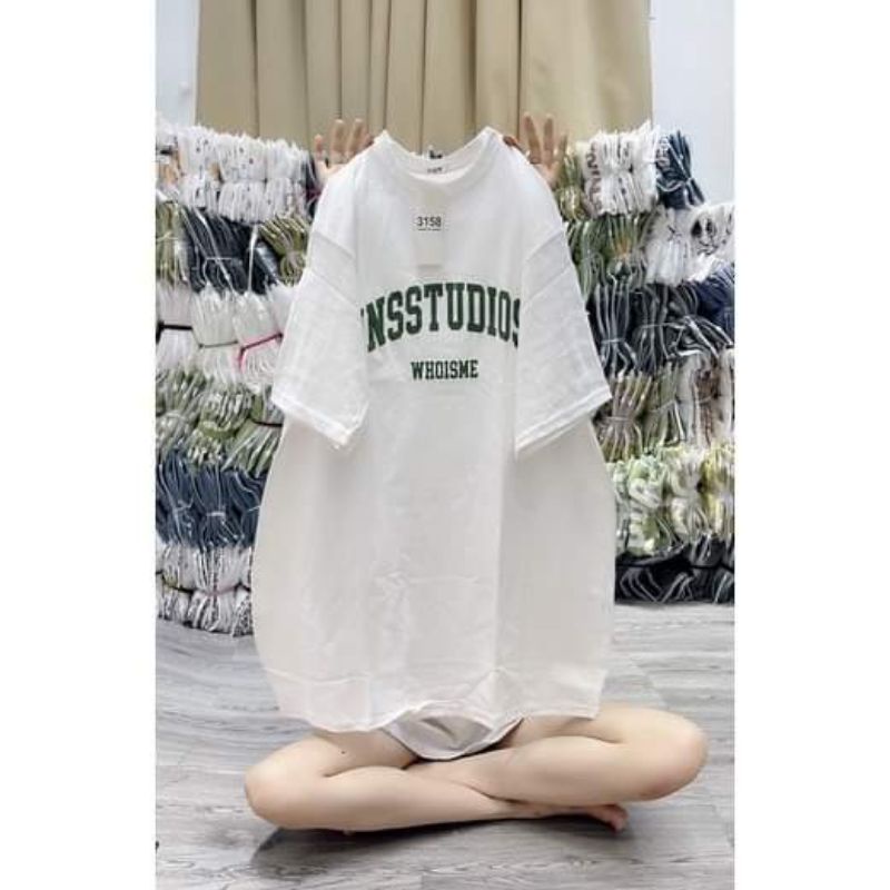 Áo Phông Tay Lỡ 3158 Cotton Khô Form Rộng Nam Nữ IESSTUDIOS