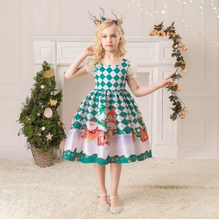 Oder váy noel kèm bờm bé gái