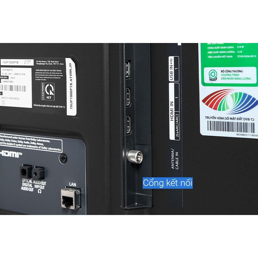 Smart Tivi LG 4K 70 inch 70UP7800PTB