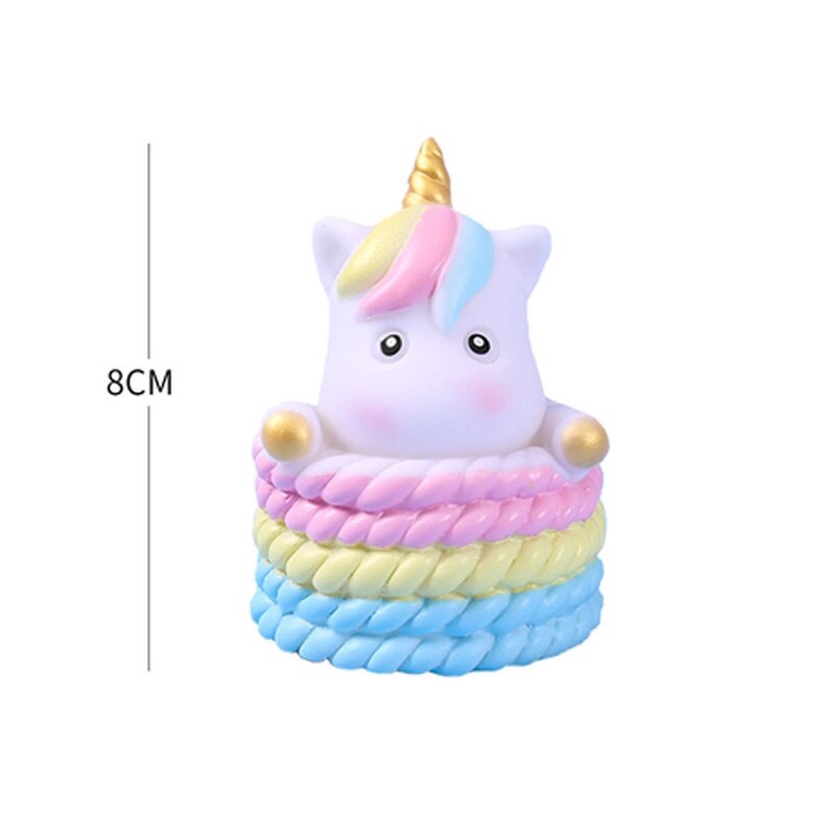 Que Cắm Trang Trí Bánh Kem Hình Kỳ Lân Xinh Xắn