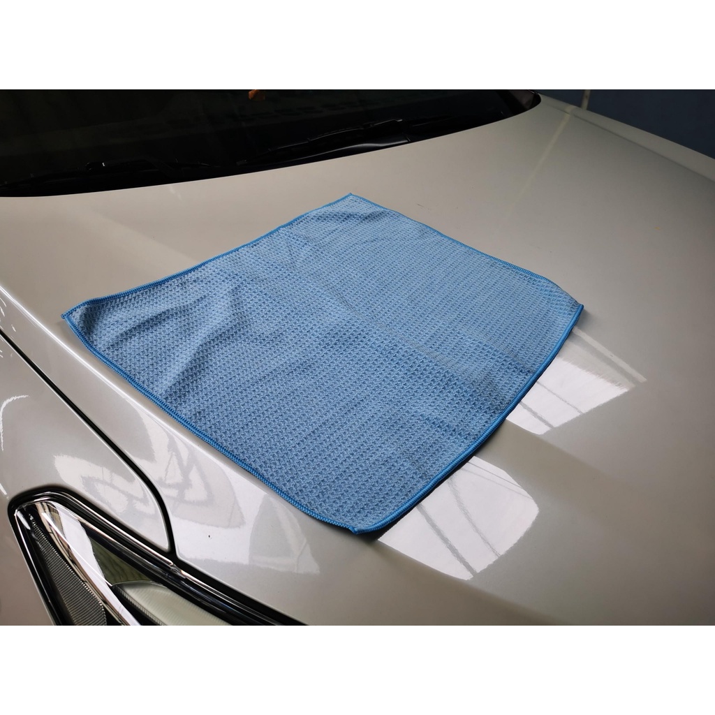 Khăn Waffle Lau Xe ,Lau Kính Đa Năng, Cấu Trúc Dệt Waffle Sợi Microfiber 40x40