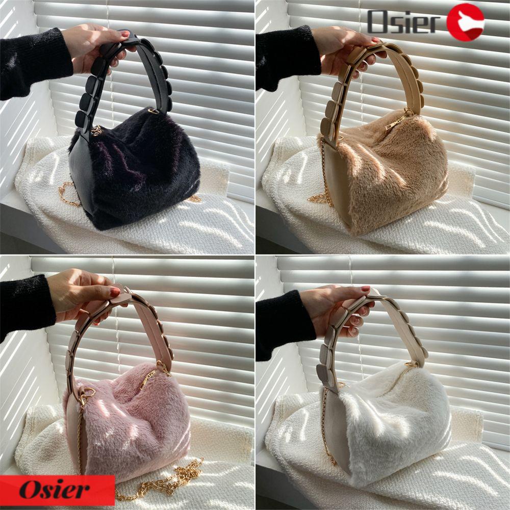1 Túi Đeo Vai / Đeo Chéo Phủ Lông Xù Cỡ Lớn Thời Trang Sang Trọng Cho