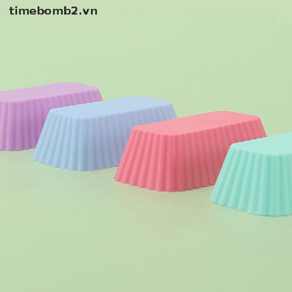 1 / 4 Khuôn Silicone Làm Bánh Tái Sử Dụng Tiện Lợi