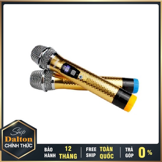 Micro không dây UHF TX-300 DALTON thân kim loại vàng dồng lấp lánh, hát nhẹ hơi, karaoke cực hay [ HÀNG CHÍNH HÃNG ]