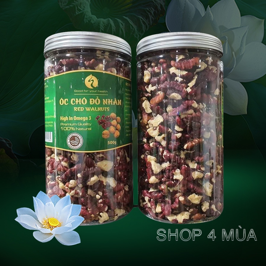 Óc chó đỏ Mỹ tách vỏ hộp 500gr. Quả ốc chó tách nhân đã bóc vỏ. Hạt dinh dưỡng tốt cho mẹ bầu và thai nhi