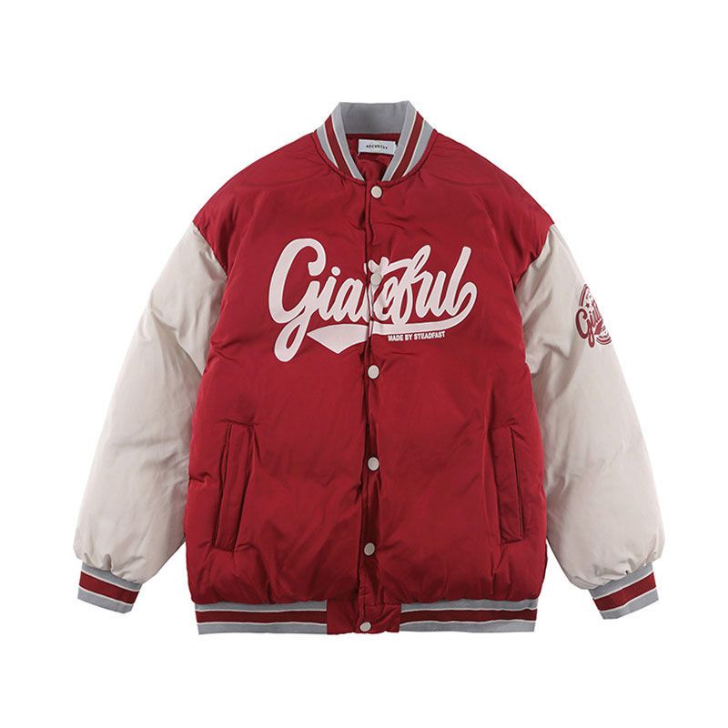 Plus Áo Khoác Bóng Chày Bằng Cotton Dày Dặn Dáng Rộng Thời Trang Mùa Thu 2022 Dành Cho Nữ