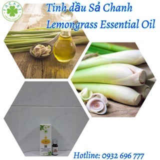 Tinh dầu Sả Chanh Lemongrass essential oil giúp khử mùi, thơm phòng, đuổi, chống và diệt muỗi - 100ml