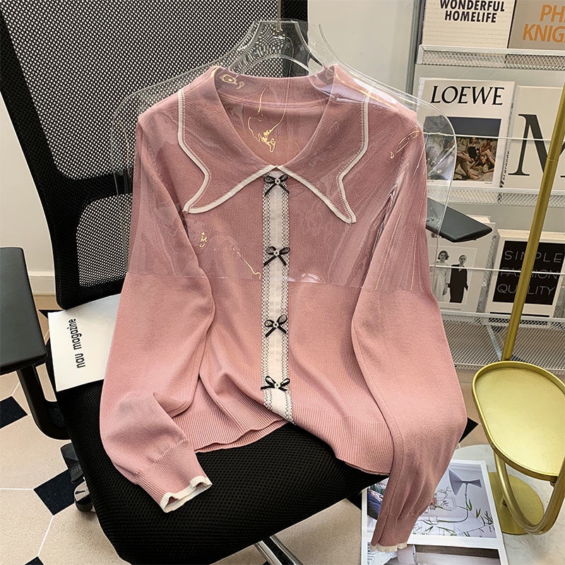 Áo sweater Dáng Rộng Màu Sắc Thời Trang Thu Đông Cho Nữ