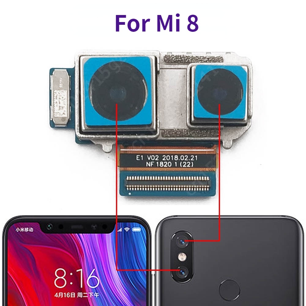 Camera Sau Chất Lượng Cao Thay Thế Chuyên Dụng Cho Xiaomi Mi 8 Lite 9 SE 9T Pro 6 Mi6 Mi8 Mi9