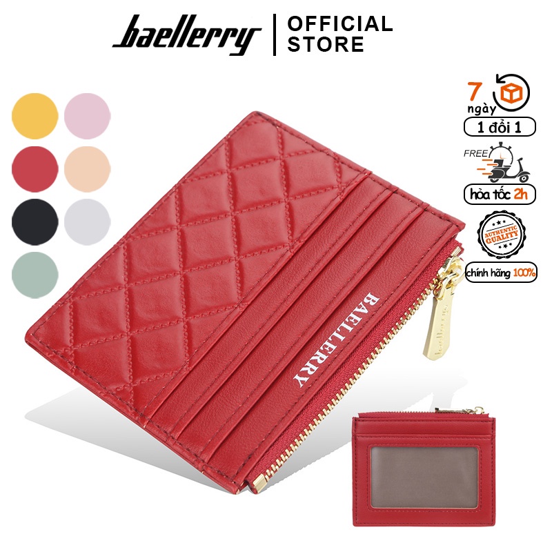 Ví Mini Nữ Đựng Thẻ Hàng Hiệu BAELLERRYy Nhỏ Xinh Mỏng Nhẹ Chứa Thẻ Xe, Thẻ Ngân Hàng - NR073