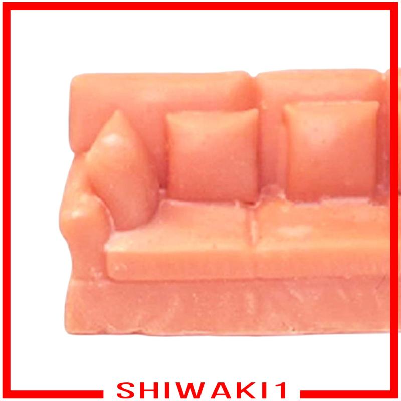 Mô Hình Ghế Sofa Phong Cách Bắc Âu Không Sơn 1 / 64