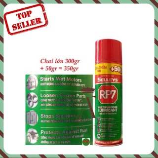 CHAI XỊT SELLEYS RP7 LỚN 350G, bình dầu chống gỉ rỉ sét, vệ sinh kim loại, R7 R P 7
