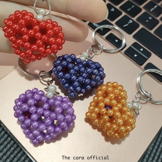 Set 4 Móc Khoá Hạt Cườm Nhiều Mẫu THECARA