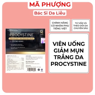 Viên uống giảm mụn trắng da Procystine 60 viên - Hàng chính hãng - Dược mỹ phẩm bác sĩ Mã Phượng
